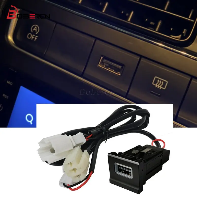 

For vw polo 2014-2018 car charger QC3.0 car charger USB fast charger socket adapter