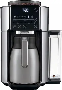 De'Longhi TrueBrew Drip Coffee Maker, construído em moedor, único serviço, café quente ou gelado, 40 oz, 8 oz a 24 oz