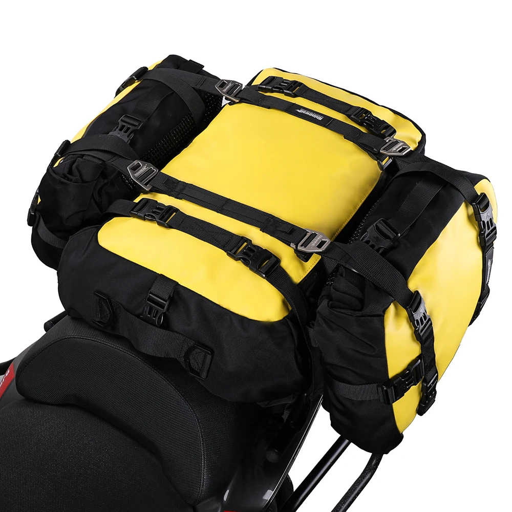Motorcycle Motocross Rear Seat Bag 10L 20L 30L Waterproof Luggage Pack Multi-Function 4 IN 1 Bumper Modification Bale Rhinowalk bike bag,bike accessory,bike storage box