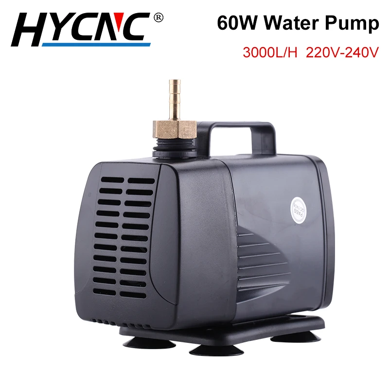Bomba de Água Submersível Multifuncional da Bomba de Água 3000l h do Aquário de 60w 3.0m 220v240v para o Motor do Eixo da Gravura do Roteador do Cnc