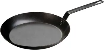 12-Inch PFAS-Free Pre-Seasoned Carbon Steel Skillet for High-Heat Searing, Omelets, Grilling, and Campfire Cooking 1