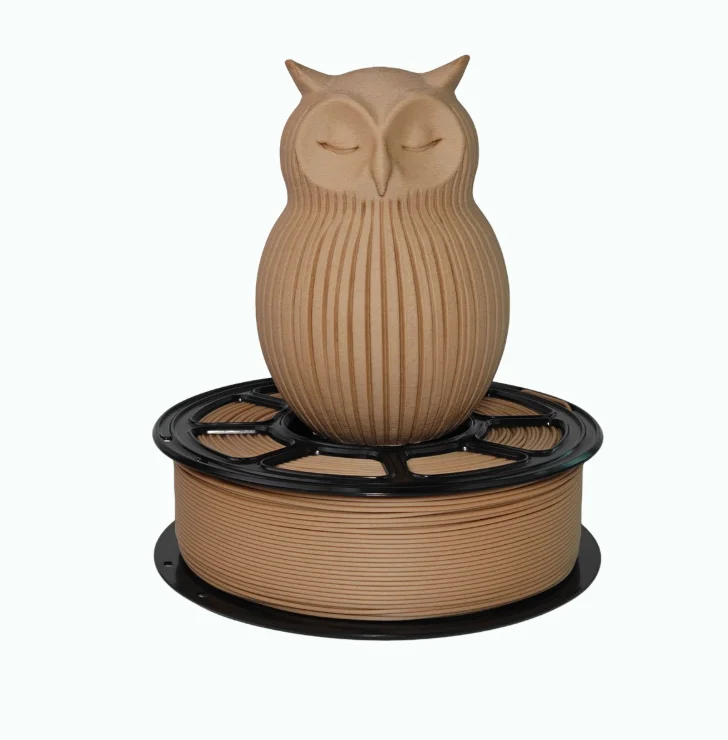 1KG PLA 목재 3D 프린터 필라멘트 1.75mm 목재 필라멘트(목재 분말 함유) Bambu Lab Creality 3D 프린터 소모품용