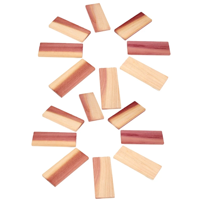 

16 Pack Cedar Blocks For Closet,Red Cedar Blocks For Storage, Aromatic Cedar Blocks For Closet And Drawer