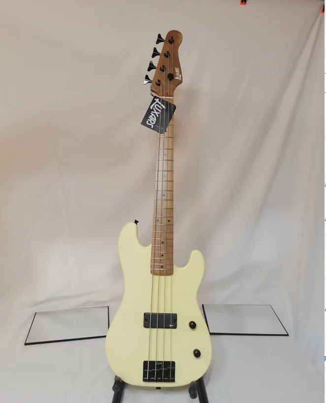 Portable Bass Roast Maple Neck Solid Wood Body Matte Finished Black Hardwares
