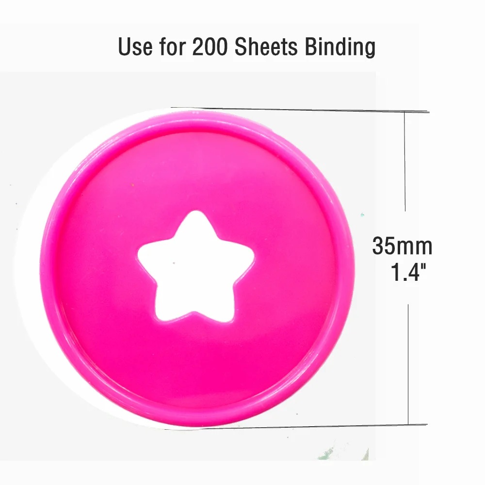 35mm Expansion Discs 30PCS Binder Rings Star Binding Discs Discbound For DIY Notebooks Planners Scrapbook