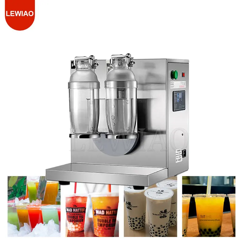 

Commercial Beverage Milk Tea Shaking Machine Stainless Steel Double Head Shaker Cup Machine
