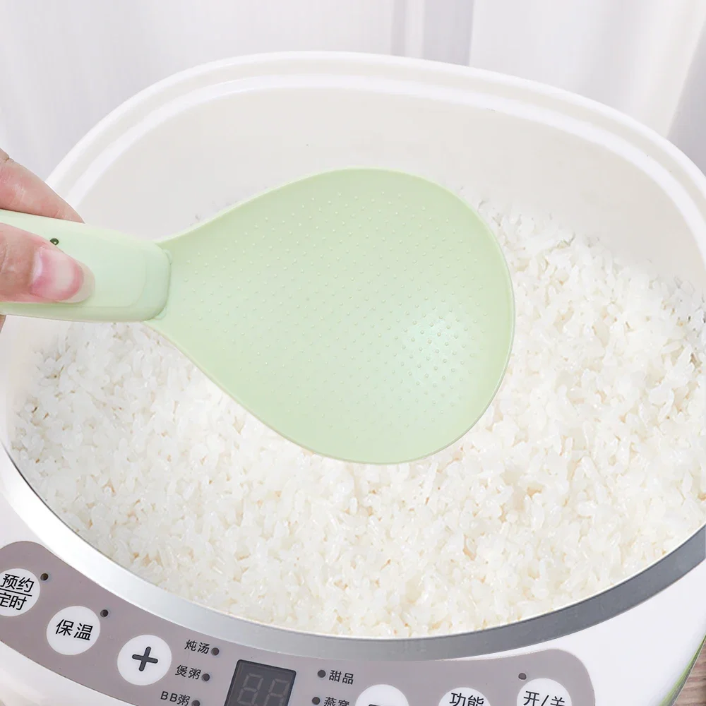 Suction Cup Kitchen Bear Rice Spoon Can Stand Upright Non-stick Rice Cooker Scoop High Temperature Resistance Kitchen Tools silicone kitchen utensils silicone cooking spoon