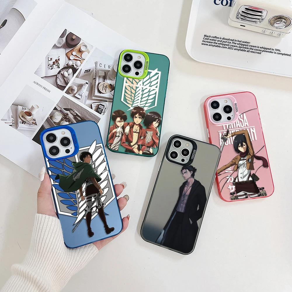 

Animation Attack on Titan Phone Case for Infinix Hot 8 9 10 12 20 30 30i Play Smart 5 6 7 Plus TECNO Spark 10 6 Go Hard PC Cover