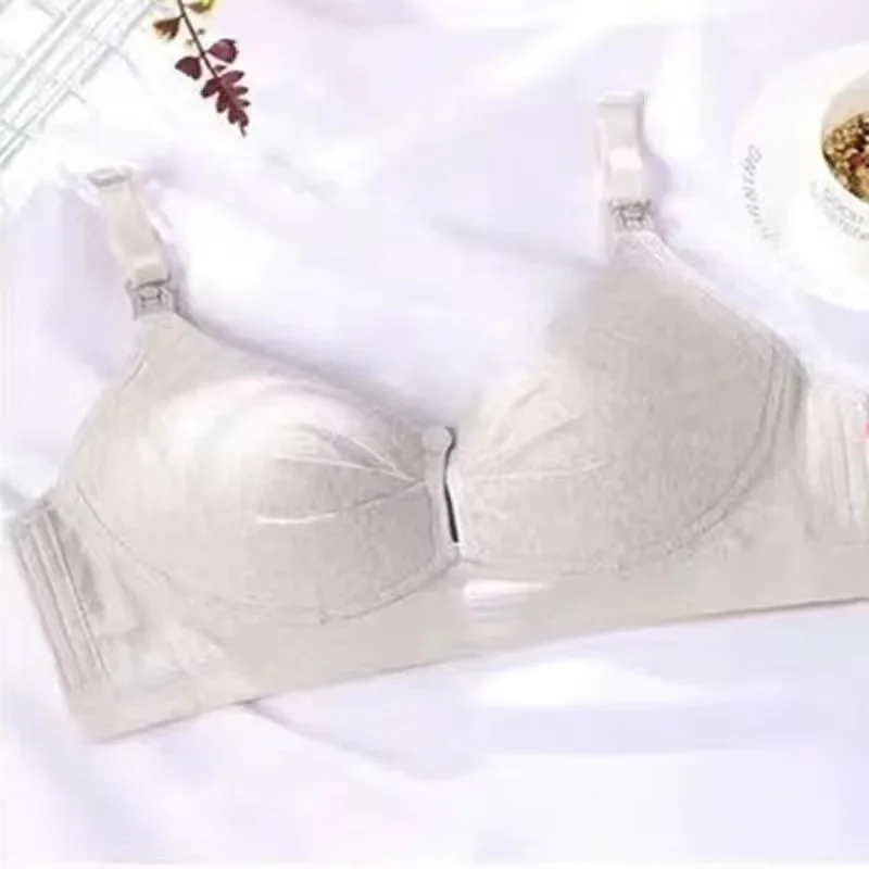 Nursing Bra Underwear for Pregnant Women Without Steel Rings Gathering Bra for Postpartum Breastfeeding  Maternity Bra 4