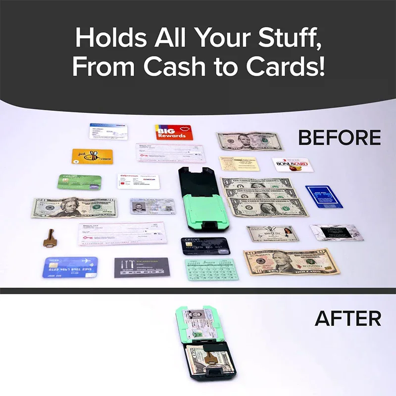 1/2PCS Ultra-Thin Wallet Anti-Demagnetization Shielded Wallet Removable Wallet Anti-Theft Wallet Anti-Pressure