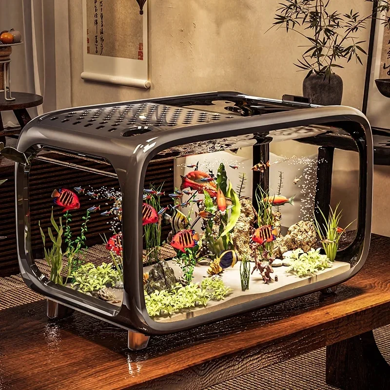 Desktop Fish Tank Kit w Oxygenation and Filtration Systems 1