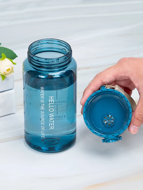 550ml/18.6oz Transparent Water Bottle Water Cup For Men Women Students With Filter And Anti-fall With Scale Sports Portable Bott 5
