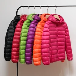 Spring Jackets for Warm Quilted Parka Ladies and Light 2022 Female Ultralight Hooded Down Jacket Women Coat Autumn Winter