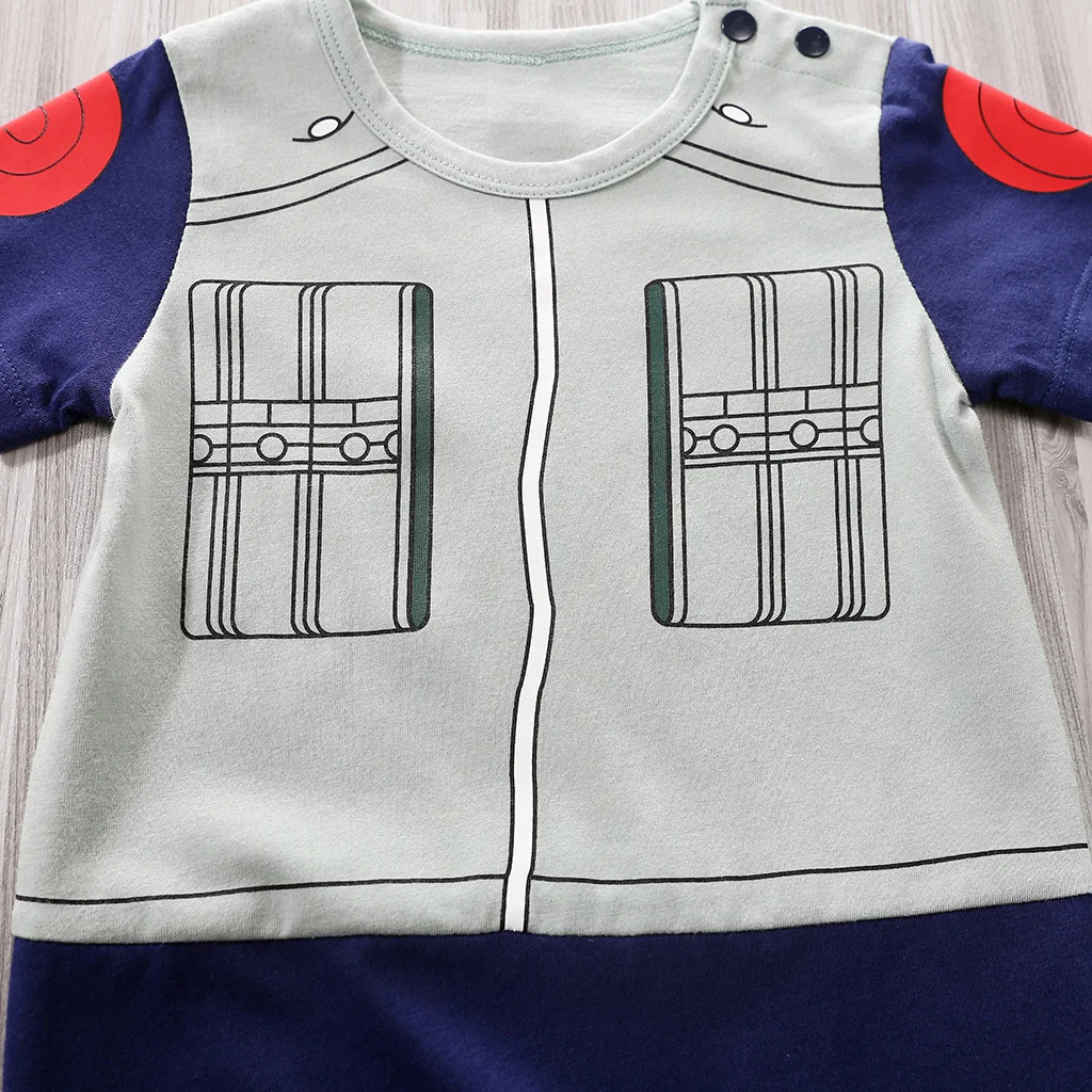 Newborn Clothing Handsome Anime Role Play Cotton Comfortable Soft Boys And Girls 0-18 Summer Short Sleeved Baby Jumpsuit 4