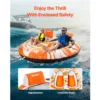 SucceBuy Towable Tubes for Boating 2Person Inflatable Boat Tubes 340lbs Water Sport Tubes for Boat to Pull-with 840D Full Nylon 2