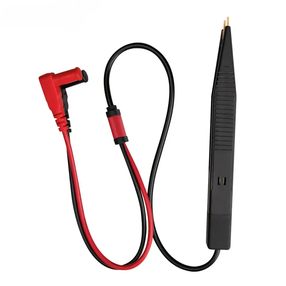 SMD Test Clip Tweezers Capacitance Test Pen for Multimeter - LCR Chip Component Tester Probe for Resistor Capacitor Inductor image 7