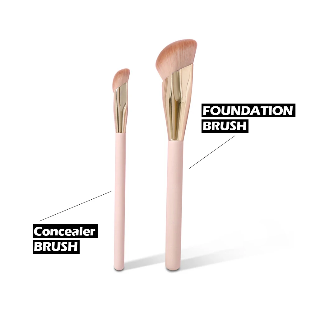 Oblique Head Liquid Foundation Blending & Contour Brush