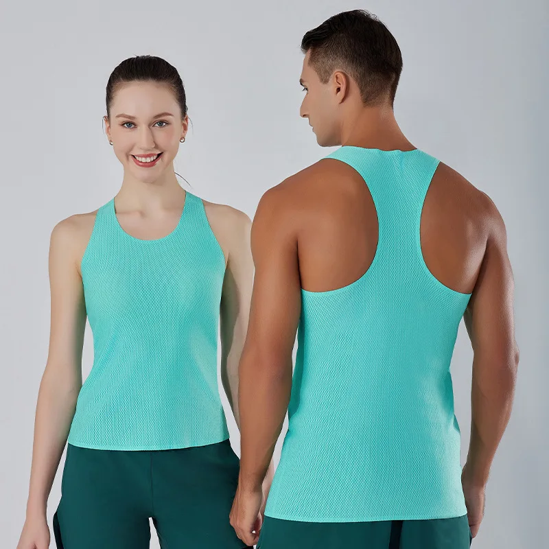 Quick-Dry Training Marathon Men Fitness Sleeveless Shirt Male Mesh Breathable Fitness Sports Vest Undershirt Gyms Running Vests 5