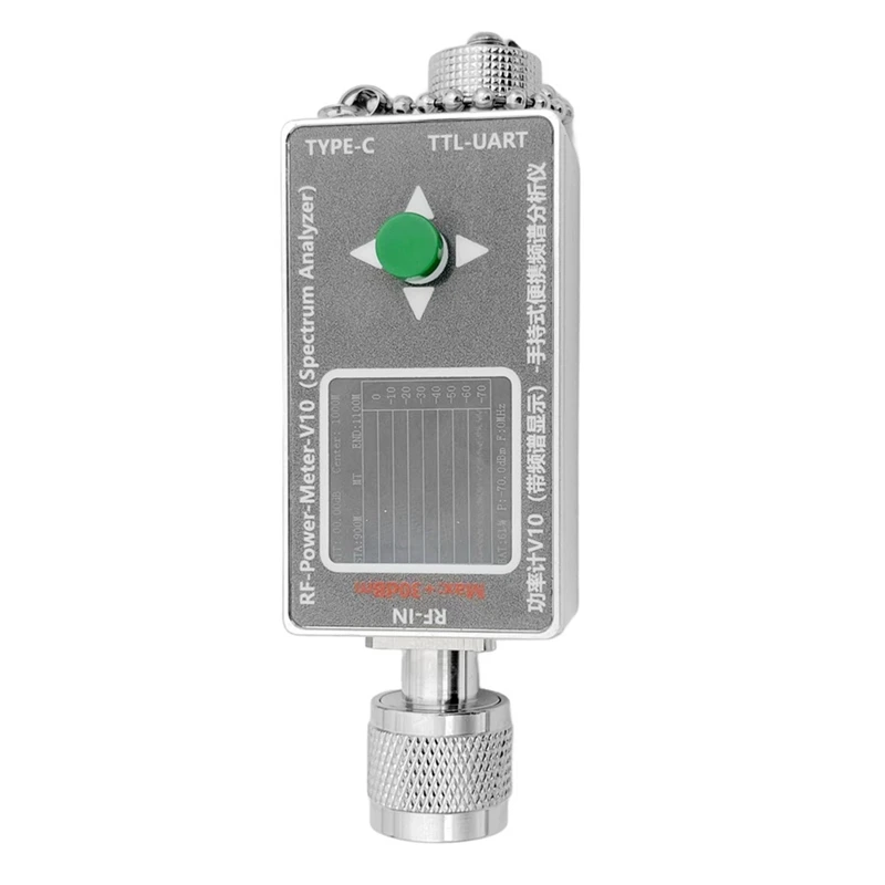 35Mhz-4.4Ghz N-Type RF Power Meter V10 Spectrum Analyzer Display Communication -70-+30Dbm Attenuator Power Detector EMC