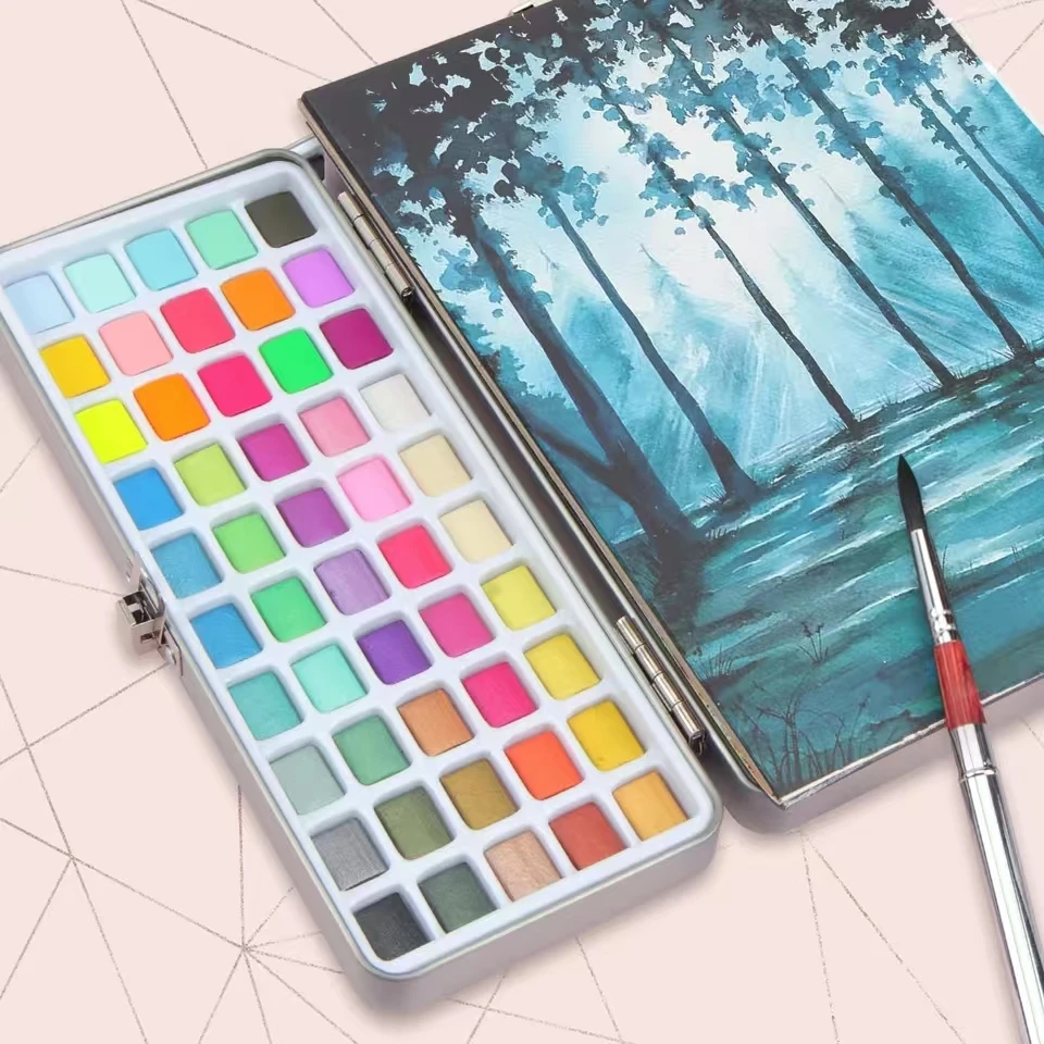 Set di pigmenti per acquerello da 100 colori - immagine 6