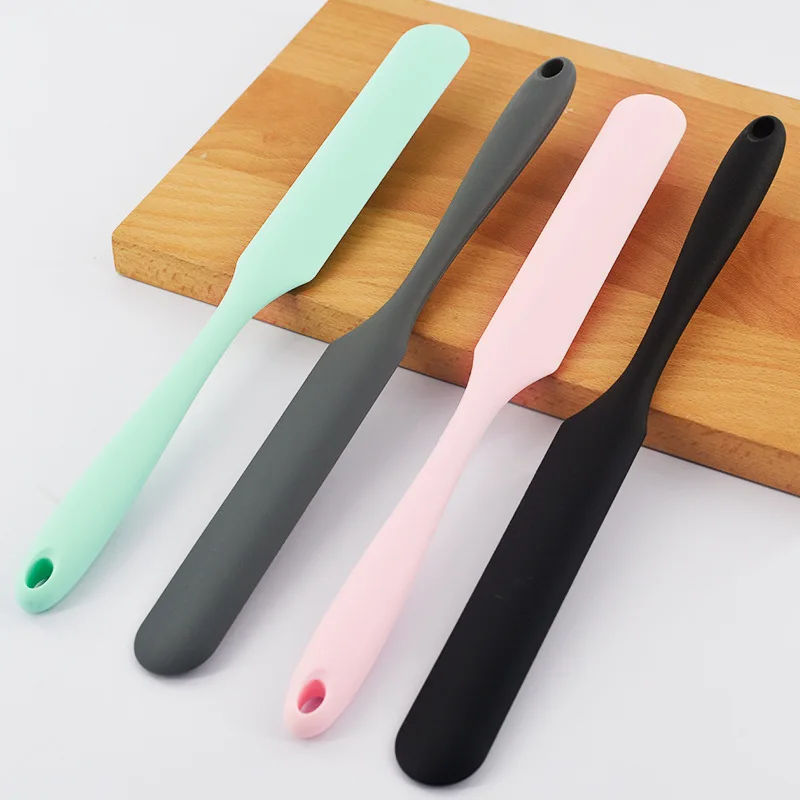 

Large Long Handle Pastry Spatula Integrated Cake Silicone Scraper Non-stick Kitchen Blender Cream Butter Spreader Baking Tools