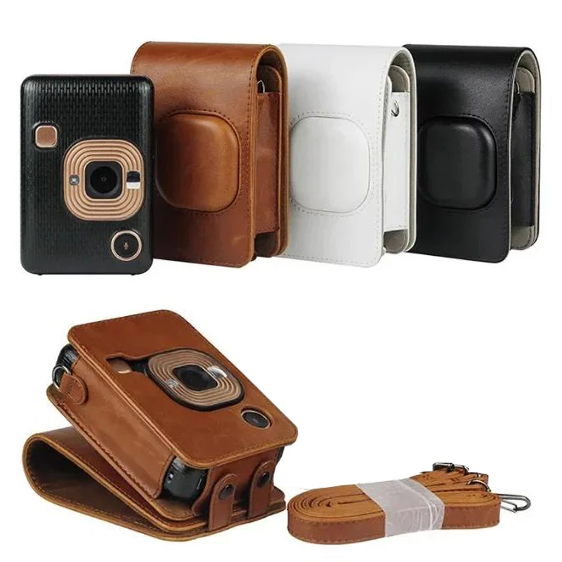 Per Fujifilm Instax Mini Liplay Hybird Camera Bag Retro Pu Custodia In Pelle Pellicola Istantanea Borsa Per Il Trasporto Della Fotocamera Instax Mini 