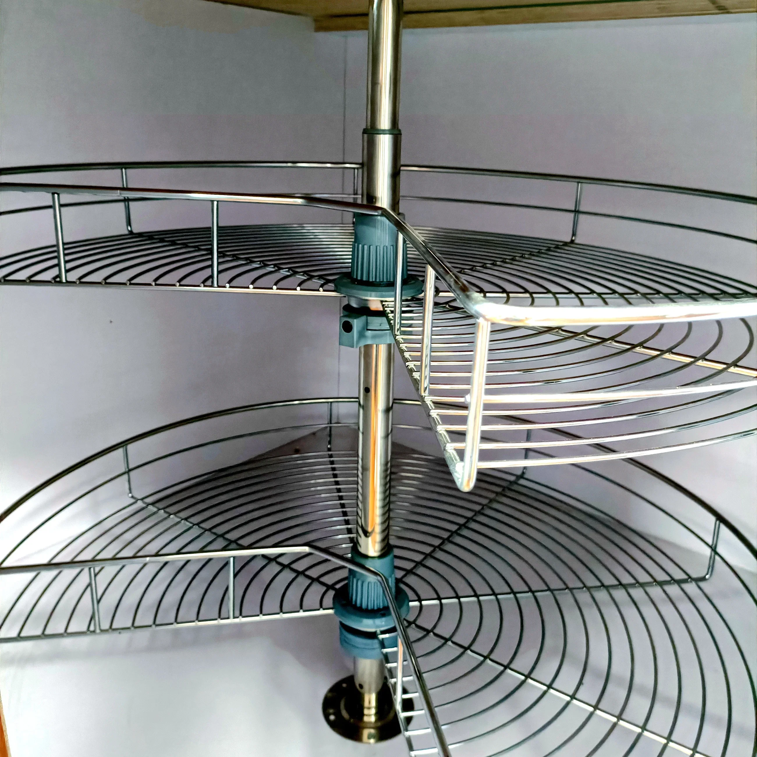New Kitchen Hardware Cabinet 270 Degree Swivel Basket Kitchen Revolving Basket Blind Corner Cabinet Pull Out
