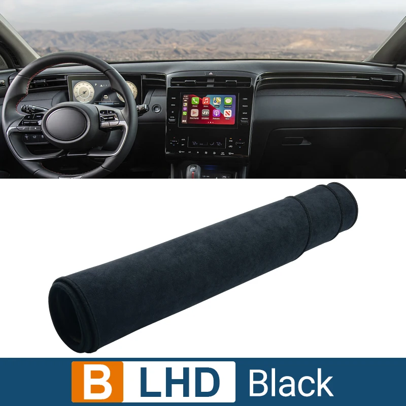 LHD RHD Auto Cruscotto Copertura Cruscotto Tappeto Cruscotto Copertura Zerbino Per Hyundai Per Tucson NX4 2021 2022 2023 2024 Tappetino Copri Cruscotto Auto