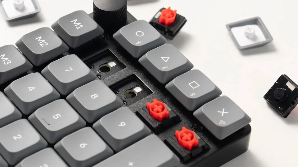 Keychron K0 Max QMK Wireless Custom Number Pad Acoustic Foams Hot