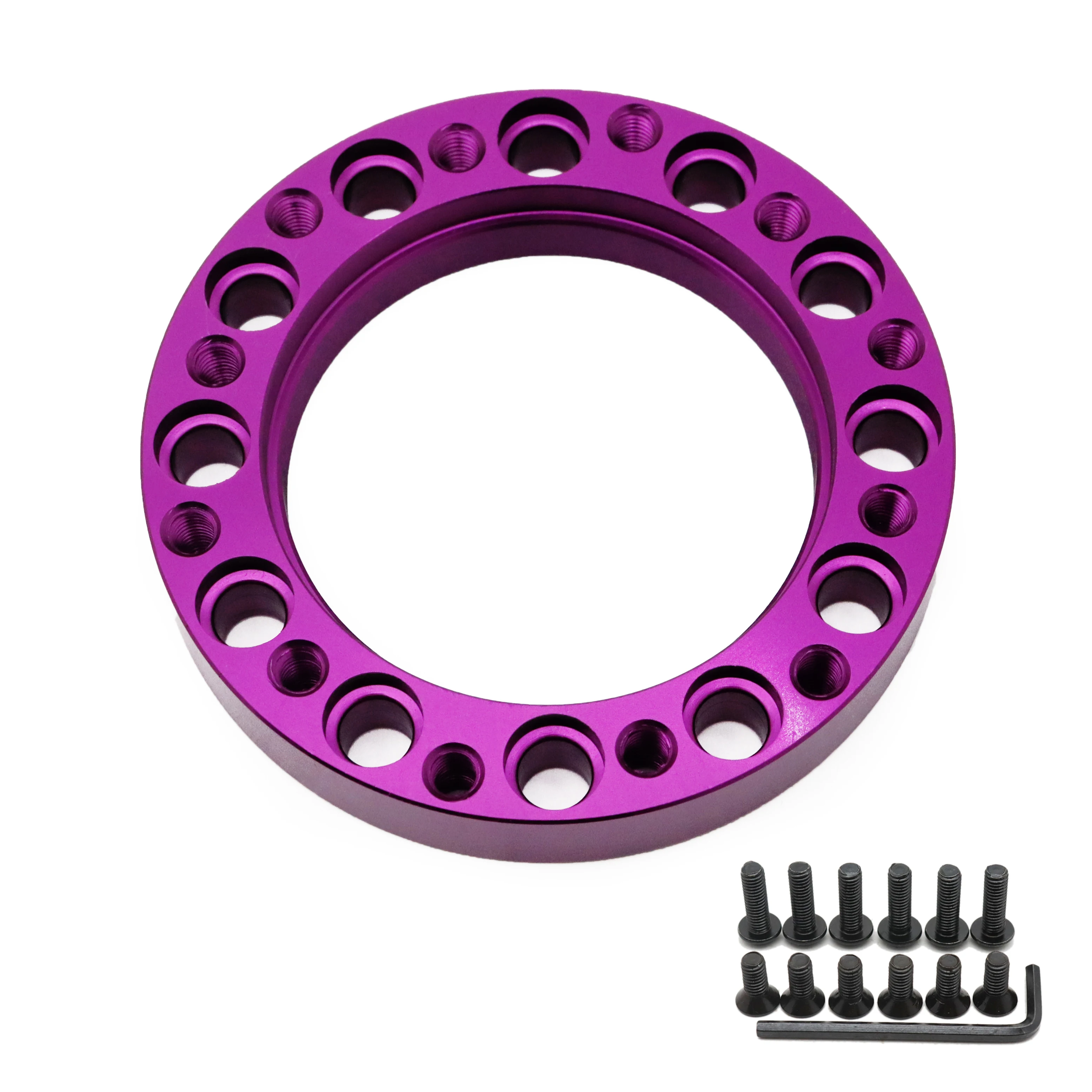 Universal Cars Accessories Steer Wheel Hole Adapter 13mm  Aluminum Car Steering Wheel Hub Boss Kit Adapter Spacer