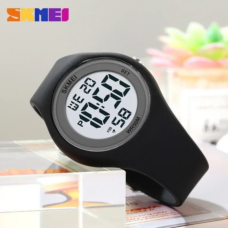 SKMEI 2317 Waterproof Sports Countdown Alarm Digital Watch for Women Luxury LED Display Girls Ladies Wristwatches Reloj Mujer
