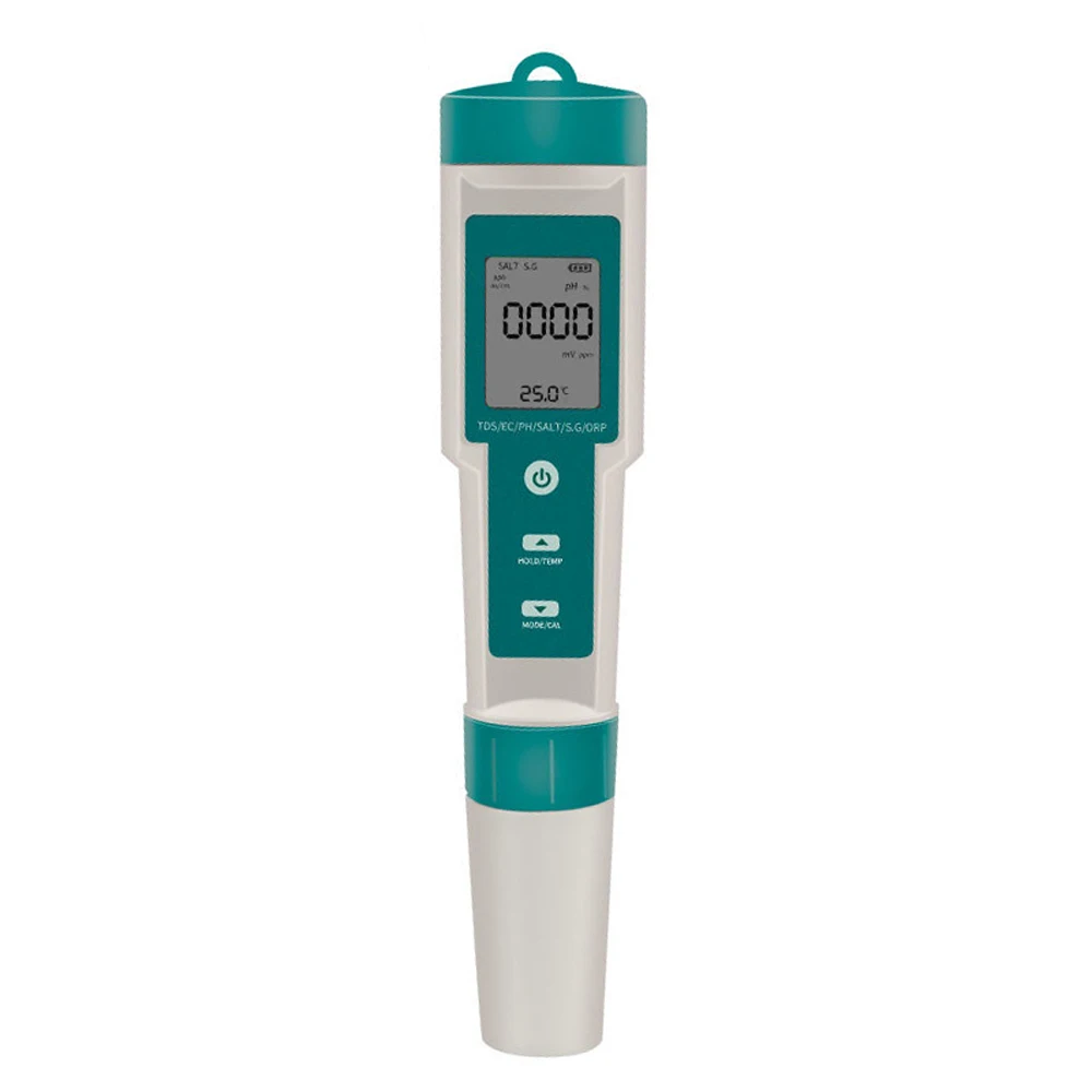 7in1 PH Meter Digital Water Quality Tester PH/TDS/EC/Salinity/ORP/S.G/Temperature Measuring Pen for Aquariums Monitor Quality Water,water tester,ph meter,water quality detector