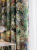 Blackout Heat Insulation Sun Protection New Chinese Oil Painting Style Curtain Retro Pastoral Flower Living Room and Bedroom 1