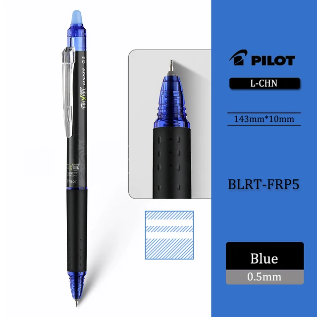 Pilot 0.5mm Erasable Gel Pen with Refills Set High-capacity Replaceable Rod  Washable Handle for School Office Writing Stationery