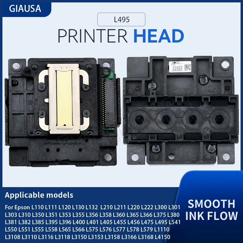 

Print Head L495 Printer Head For Epson L301 L360 L365 L375 L475 L575 L579 L1210 L3110 L3250 L4160 L3150 L4260 L5190 Printhead