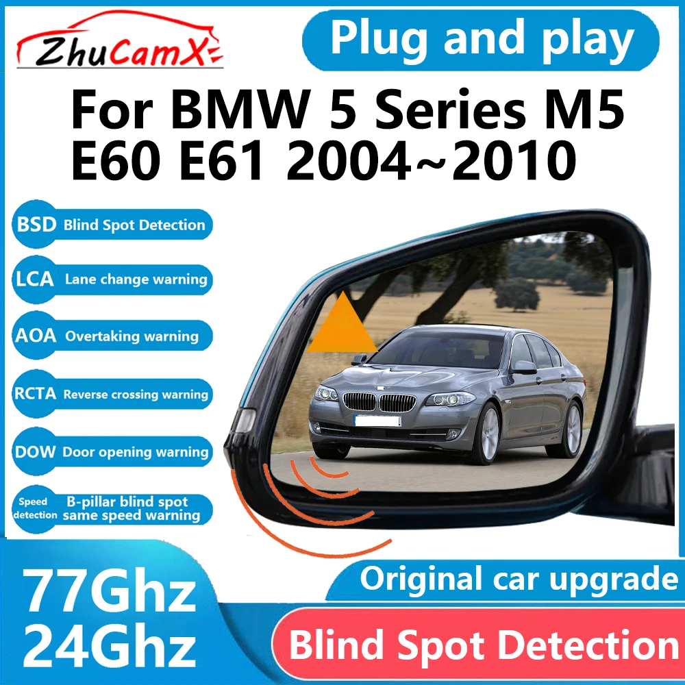 for BMW 5 Series M5 E60 E61 2004&ndash;2010 BSD Blind Spot Detection Sensor Radar Driving Warning Assistance System Plug and Play