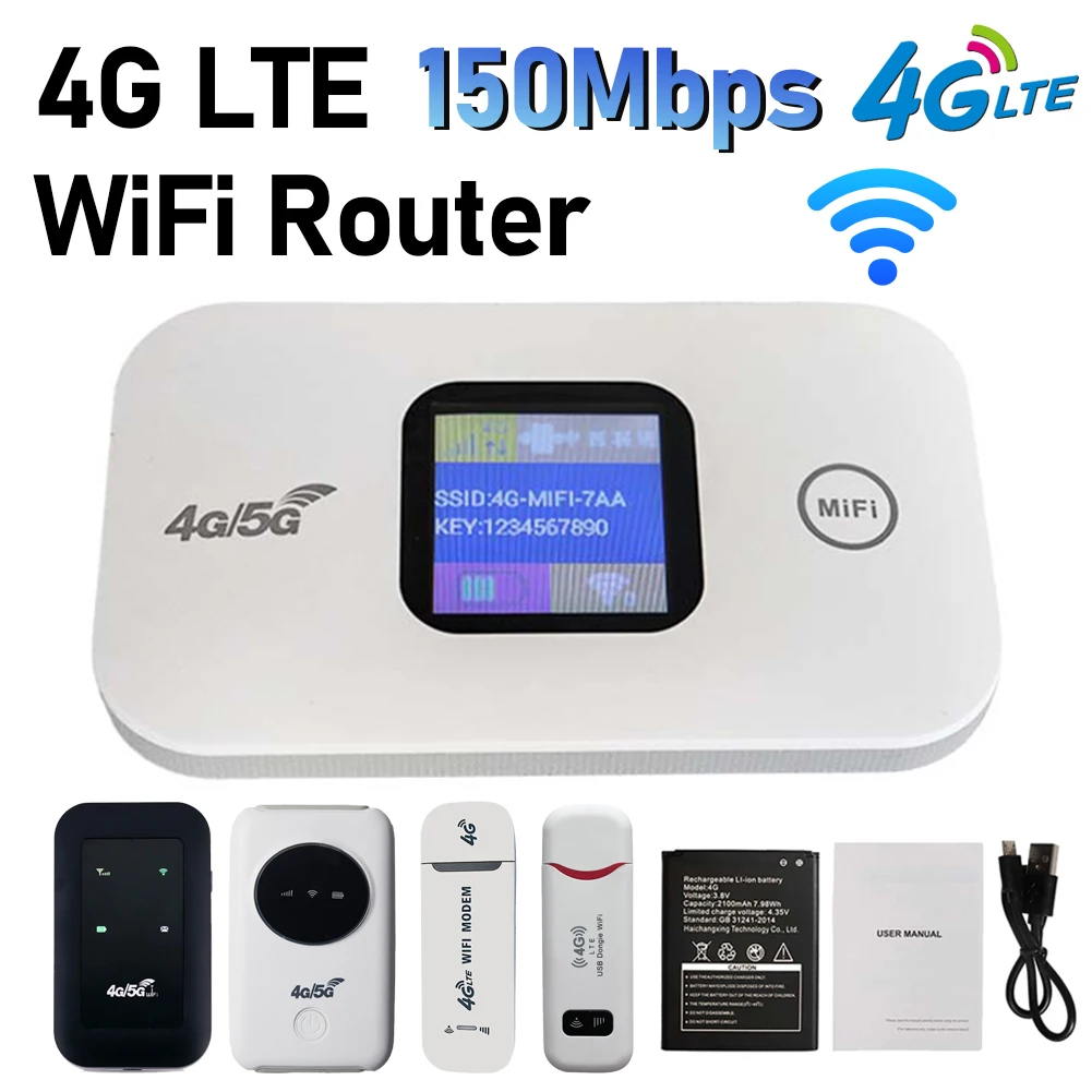Portable Wireless Router 4G Router Mobile WIFI Hotspot Unlocked w