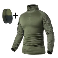 Tactical Uniform Camo Multicam Combat Shirts Cargo Pants +pads Sniper Hunting Clothes Suits Trainning Airsoft Paintball Sets 2