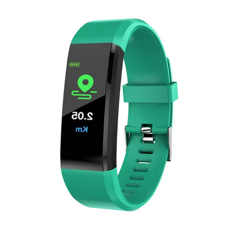 115plus Bluetooth Smart Sport Bracelet Waterproof Heart Rate Blood Oxygen Adult Blood Pressure Electronic Bracelet Monitoring