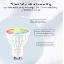 

MiBoxer FUT103Z Zigbee 3.0 4W GU10 RGB+CCT LED Spotlight Zigbee 3.0 gateway Controller/Voice/ App Control AC 110V 220V