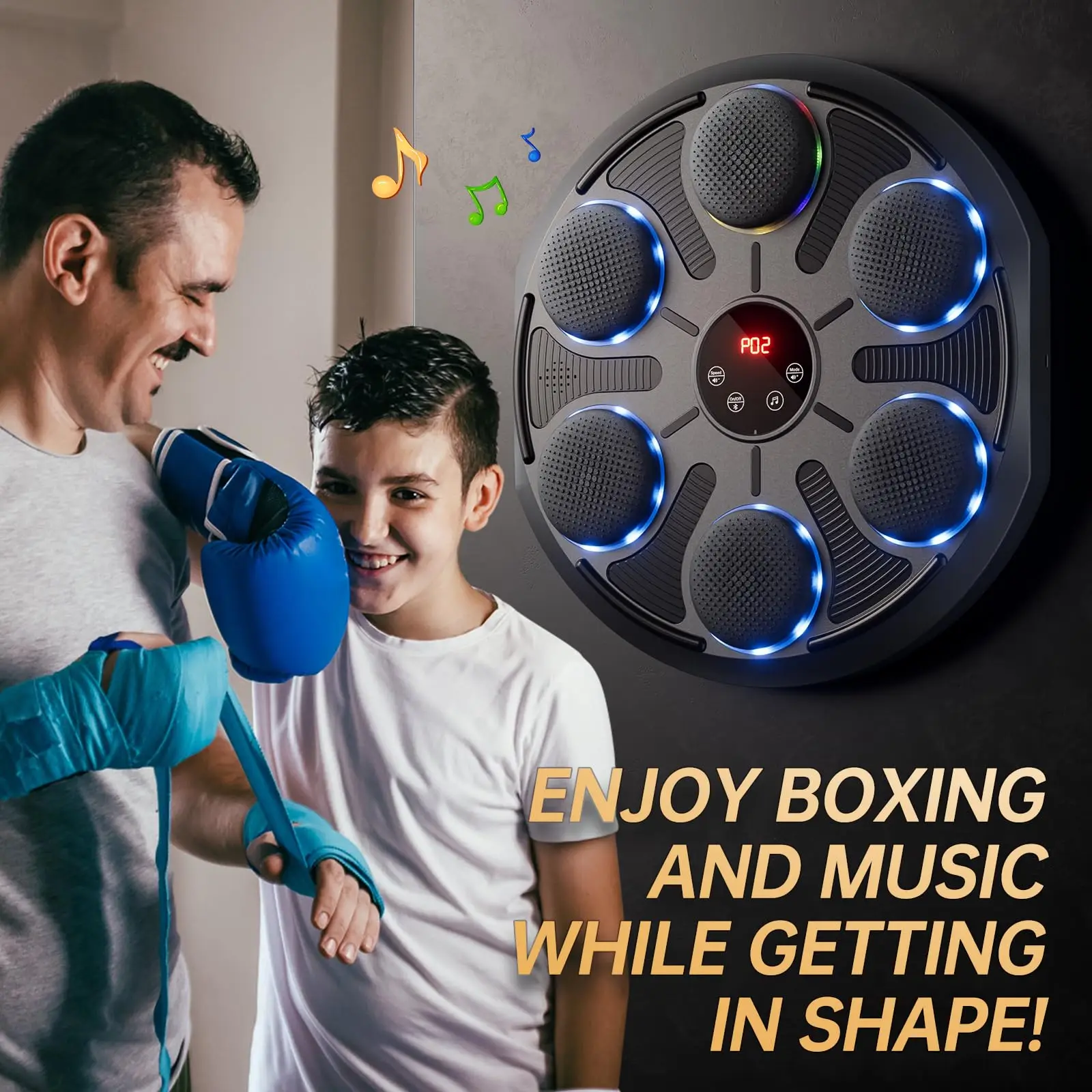 New Music Boxing Machine Bluetooth Adult Electronic Wall Target HookPunch Equipment Target Wall Mounted Gym Home Equipment