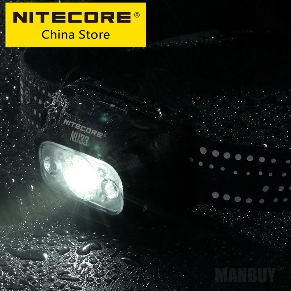 nitecore-リチウムイオン電池アルミニウム金属材料充電式ヘッドランプ700lm高出力トリプル出力nu33usb-c