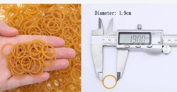 Bulk Pack of Soft Elastic Hair Bands - Durable and Versatile Rubber Fasteners - 200pcs (1.9cm)