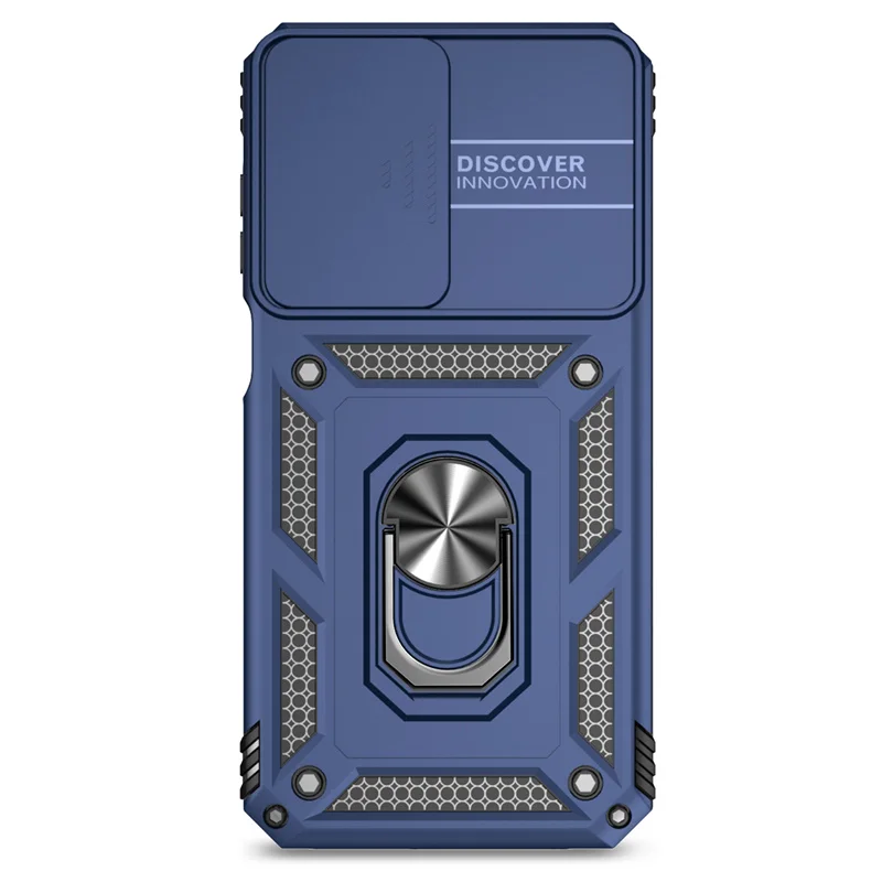 Enhanced Armor Phone Case with Slide Lens Camera Protector and Back Cover