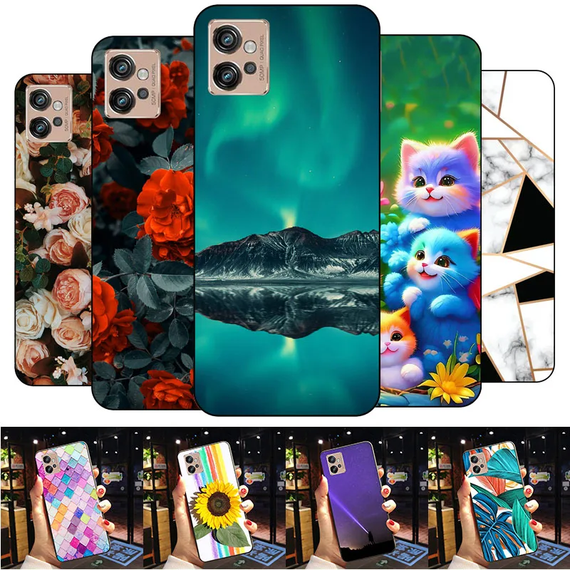 Per Motorola Moto G32 6.5 "Custodia Protettiva Completa In Silicone Morbido Cover Posteriore Per Motorola G32 Phone Bag Motog32 G 32 Coque