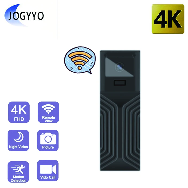 Мини-камера HD 4K Беспроводная с поддержкой Wi-Fi и функцией ночного видения |