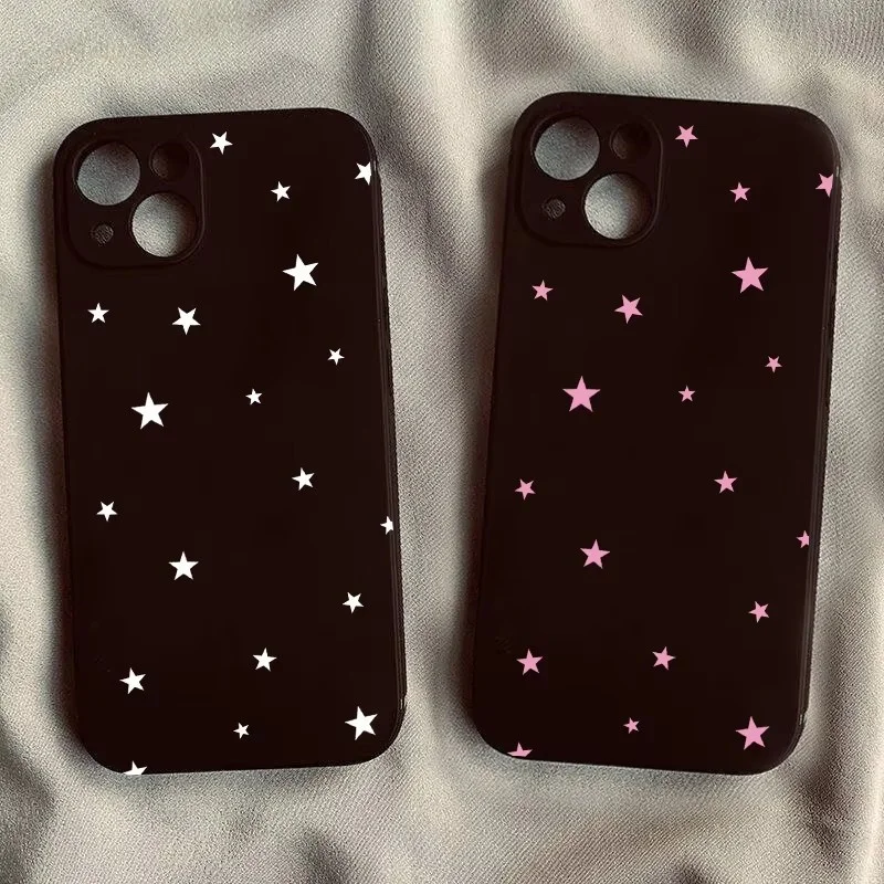 Kawaii Cute Simple Star Shockproof Phone Case Cover
