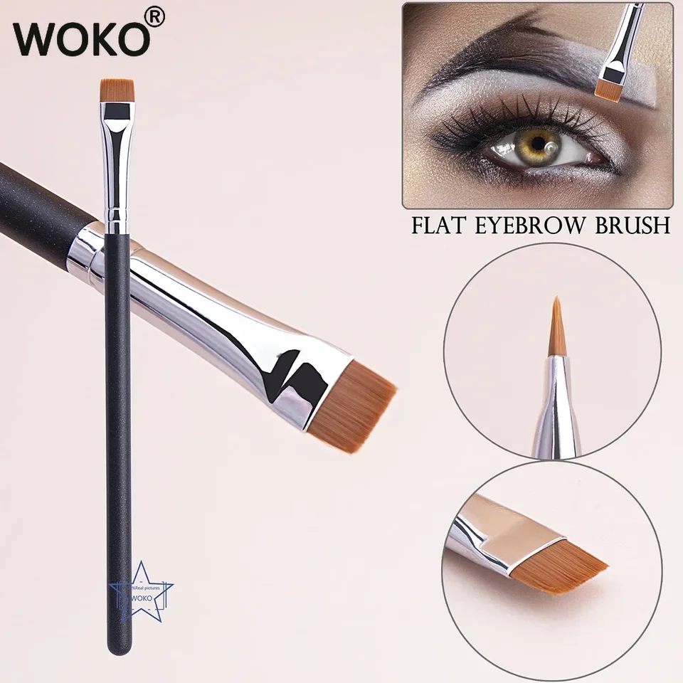 6-teiliges Augenpinsel-Set – Professionelle Lidschattenpinsel, Inkl. Winkel-Eyeliner-Pinsel, Vegan & Weich