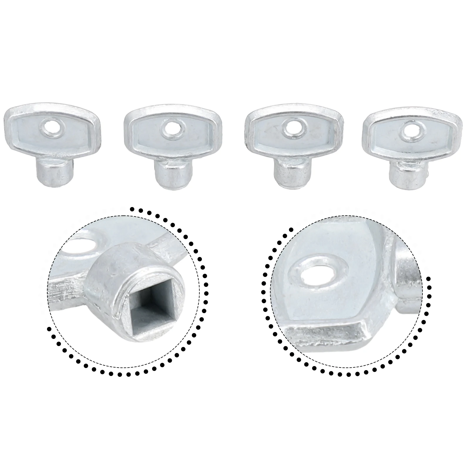 

Durable Sliver Radiator Vent Wrench Set Quick Venting Solution German Radiator Compatible Compact and Easy to Handle 4 Pieces