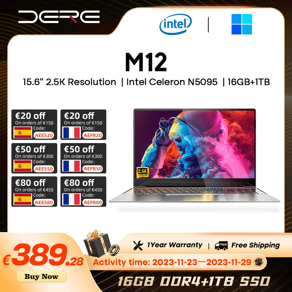 DERE-Intel-Celeron-Laptop-com-Desbloqueio-de-Impress-o-Digital-Teclado ...